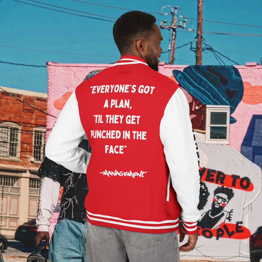 “FREE MIKE TYSON” Unisex Heavyweight Letterman Jacket