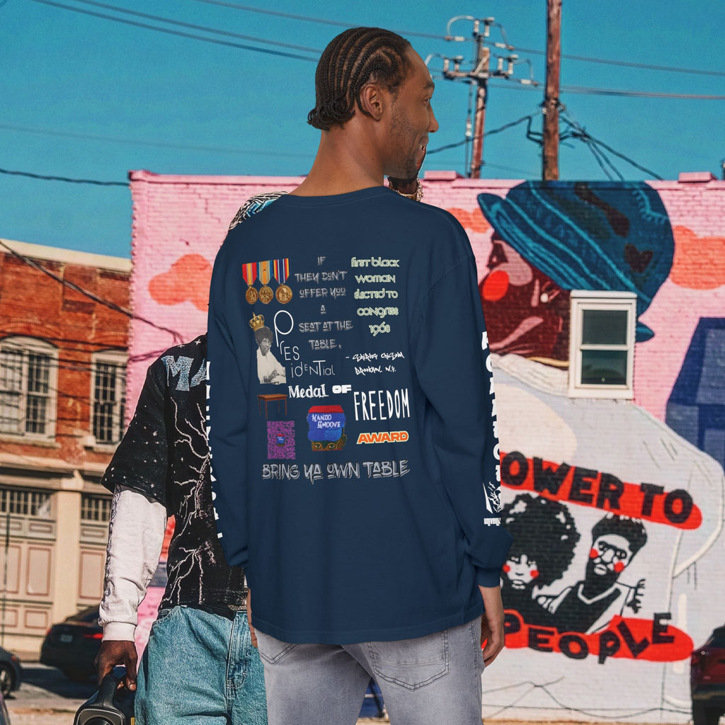 Shirley Chisholm Unisex Garment-dyed Long Sleeve T-Shirt