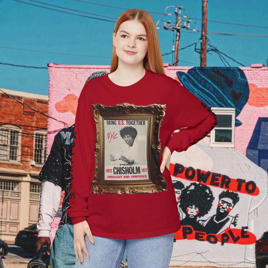 Shirley Chisholm Unisex Garment-dyed Long Sleeve T-Shirt