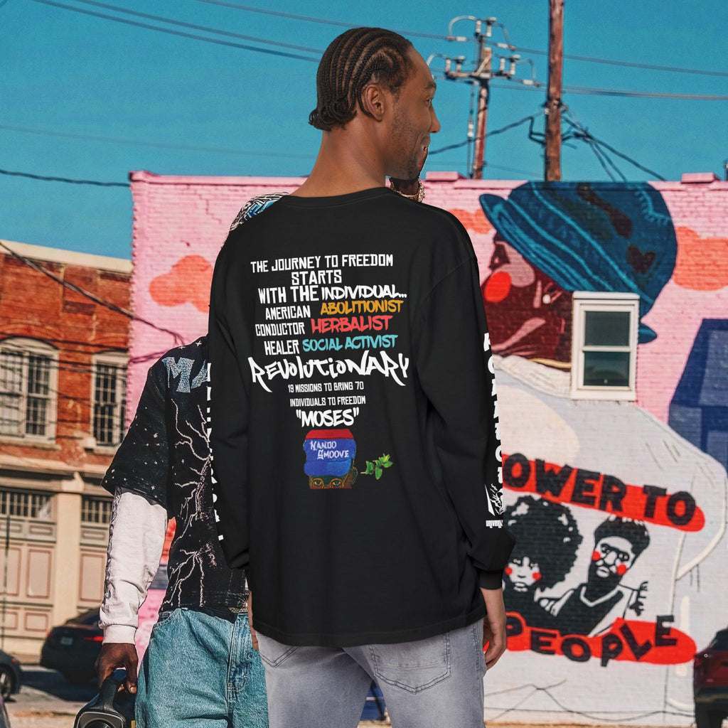 Harriet Tubman Unisex Garment-dyed Long Sleeve “MinTee” Shirt
