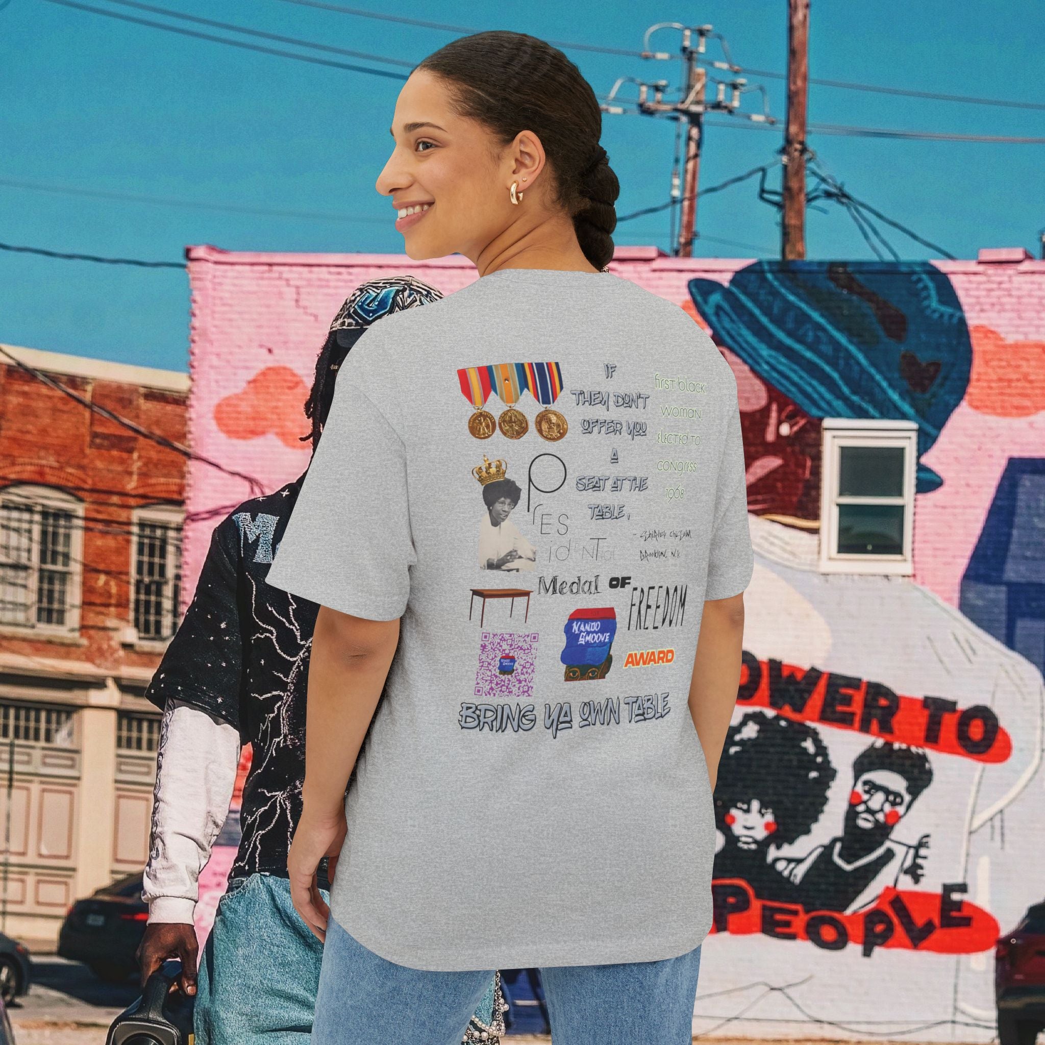 Shirley Chisholm Unisex Oversized Boxy Tee
