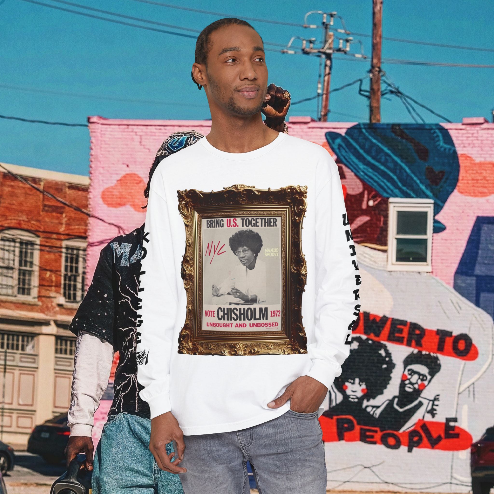 Shirley Chisholm Unisex Garment-dyed Long Sleeve T-Shirt