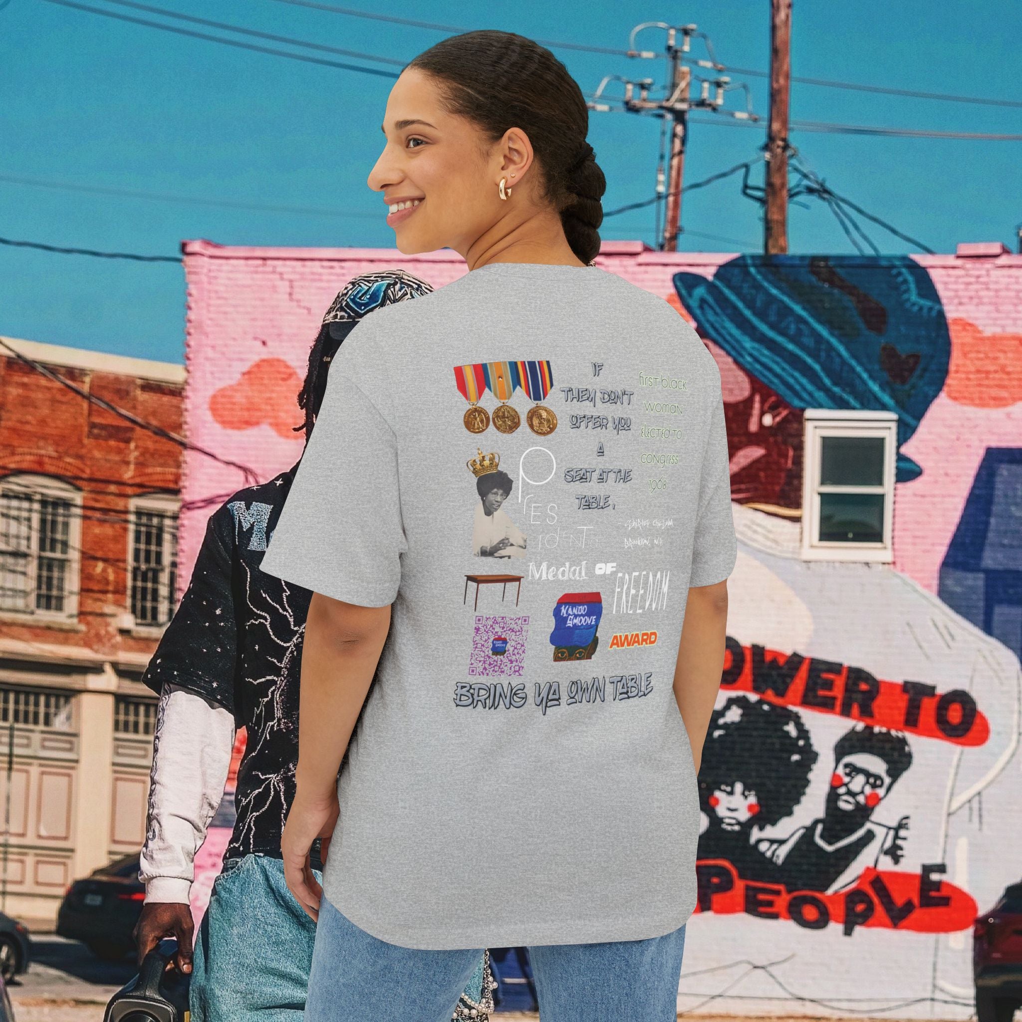 Shirley Chisholm Unisex Oversized Boxy Tee