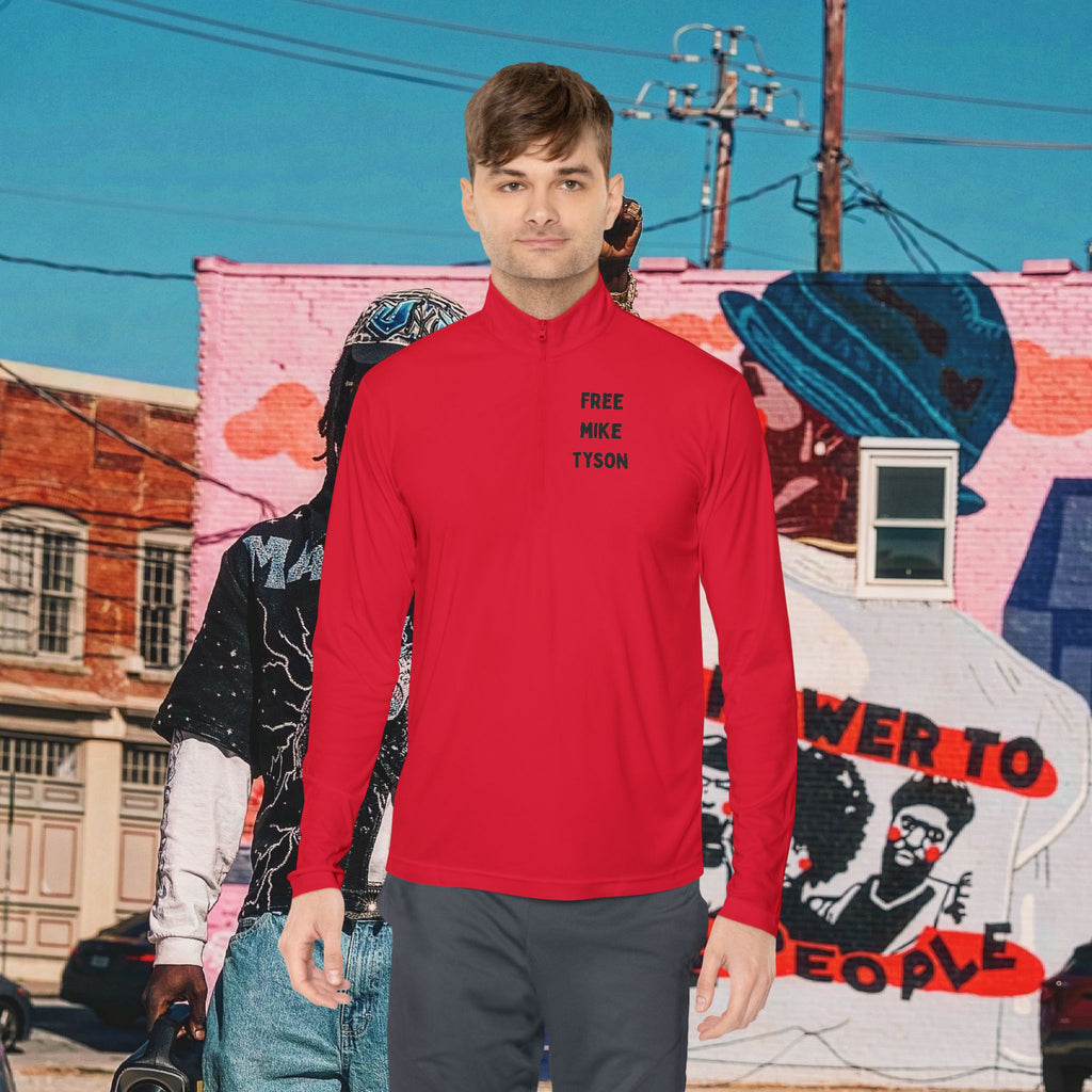 “FREE MIKE TYSON” Unisex Quarter-Zip Pullover