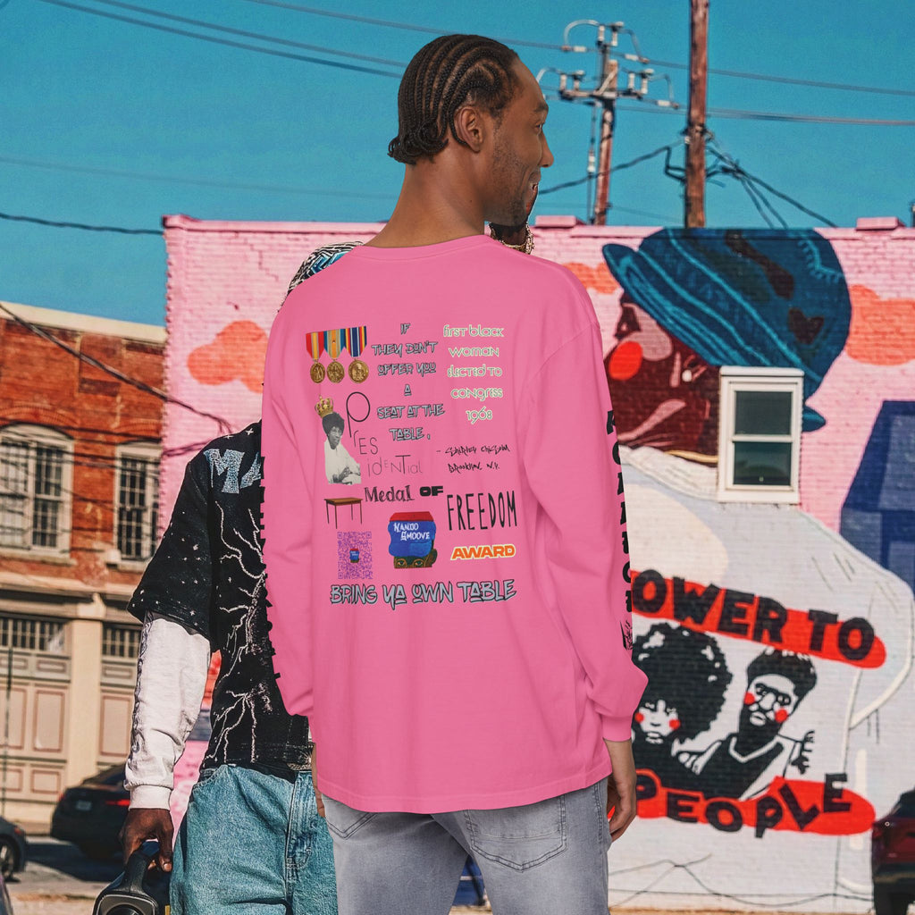 Shirley Chisholm Unisex Garment-dyed Long Sleeve T-Shirt