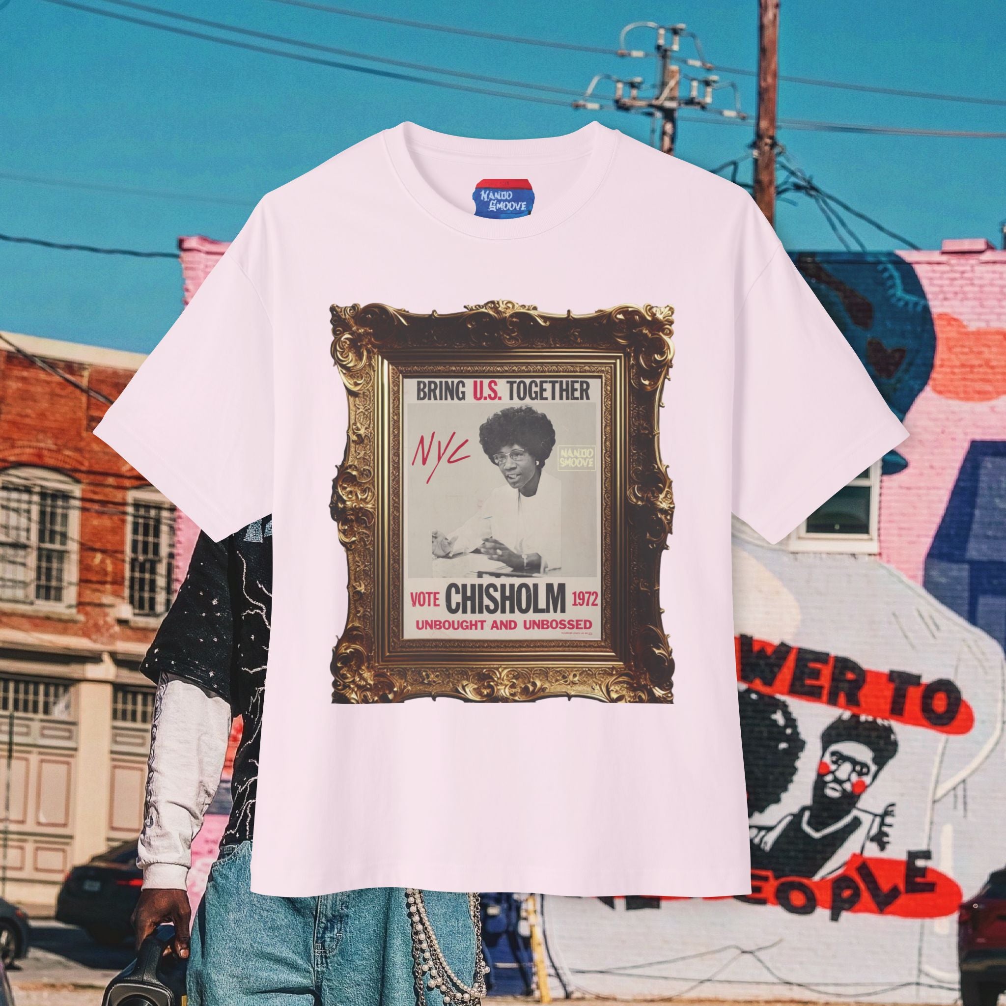 Shirley Chisholm Unisex Oversized Boxy Tee