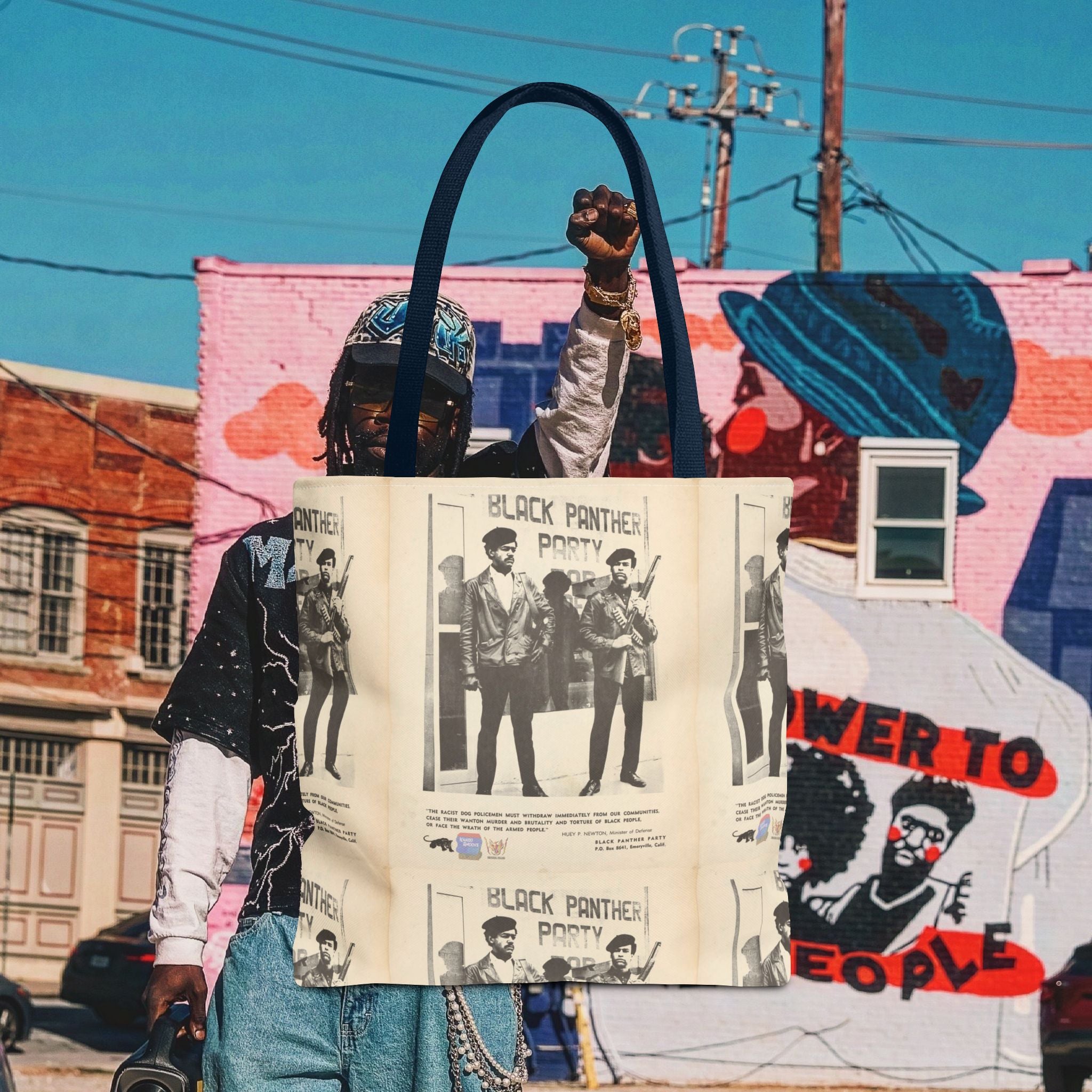 Black Panther Tote Bag (AOP)