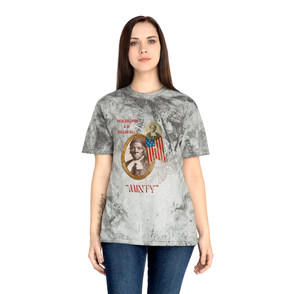 Harriet “Realer than $20 Bill” Tubman Unisex Color Blast T-Shirt