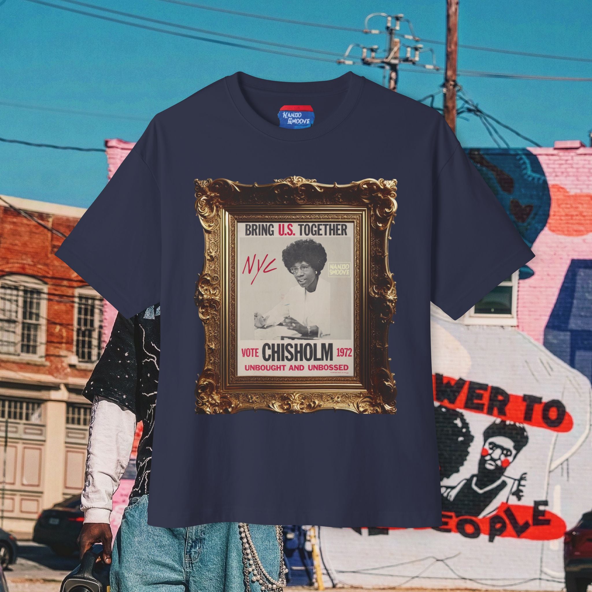 Shirley Chisholm Unisex Oversized Boxy Tee