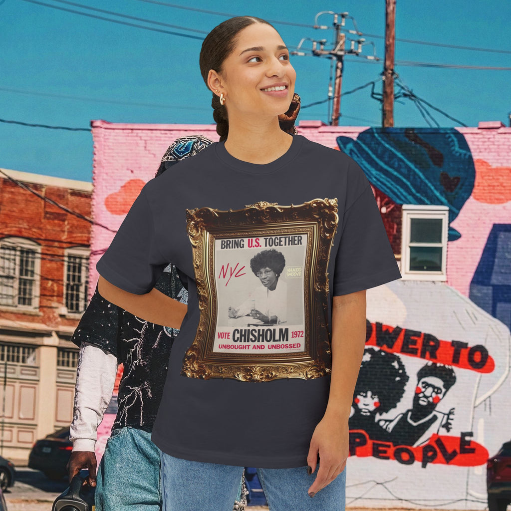 Shirley Chisholm Unisex Oversized Boxy Tee