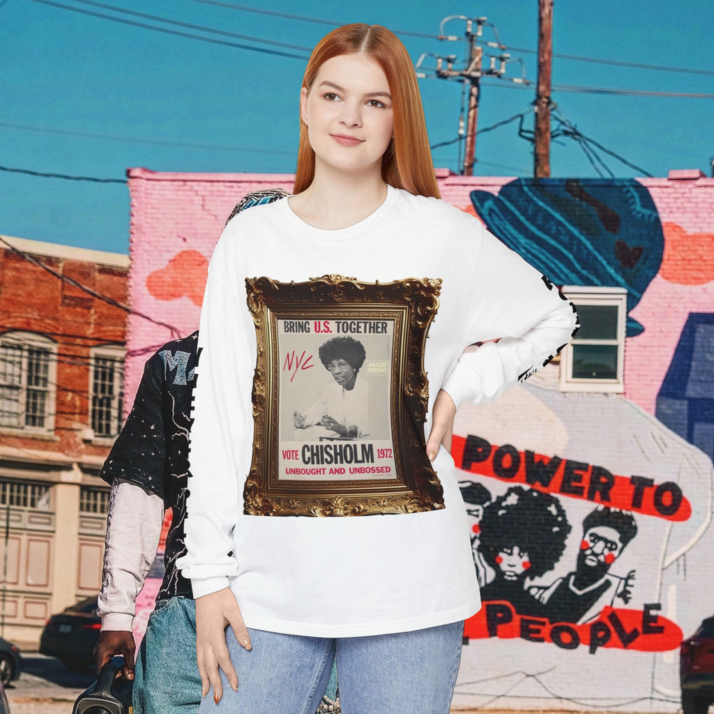 Shirley Chisholm Unisex Garment-dyed Long Sleeve T-Shirt