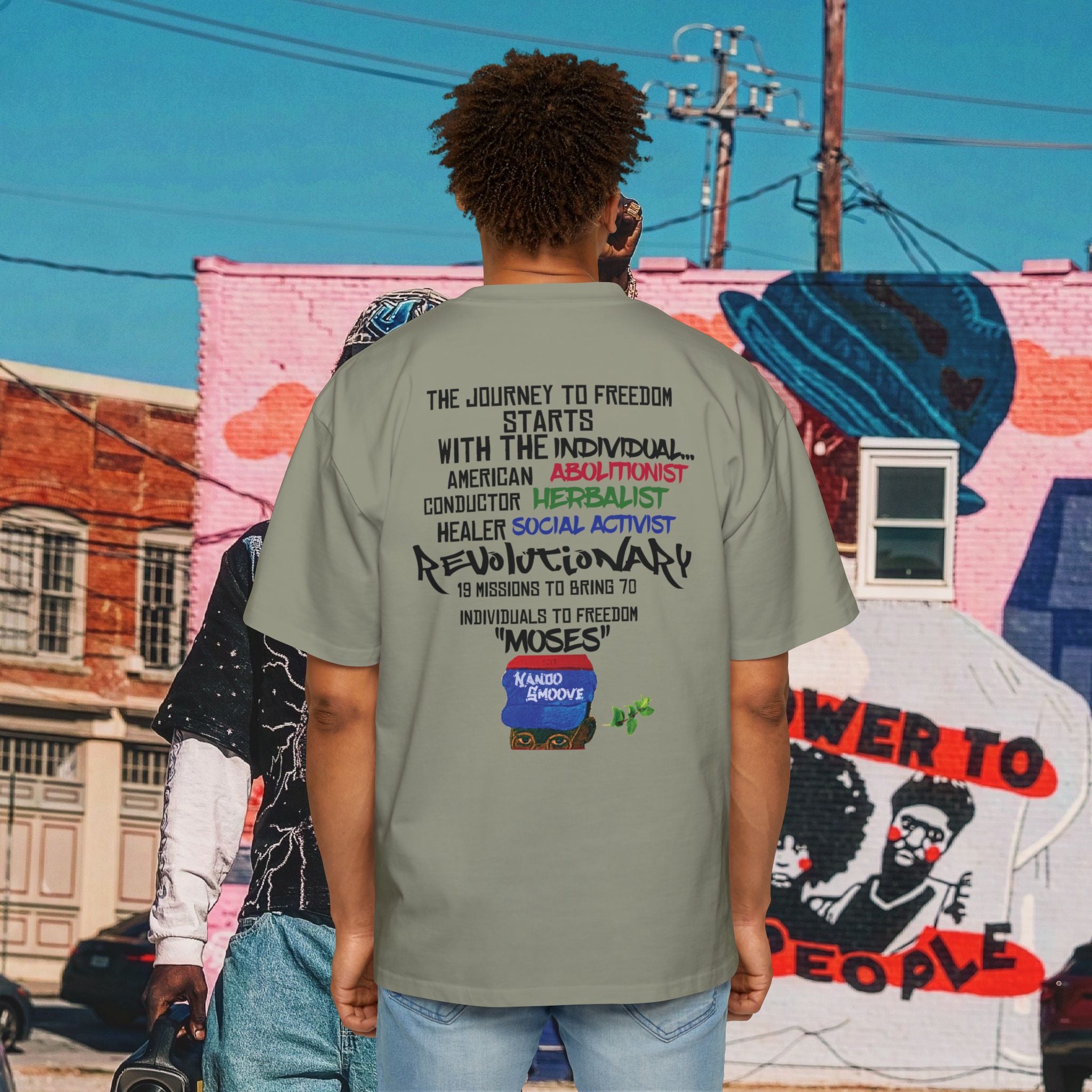 Harriet Tubman Men's Heavy Oversized “MinTee” Shirts