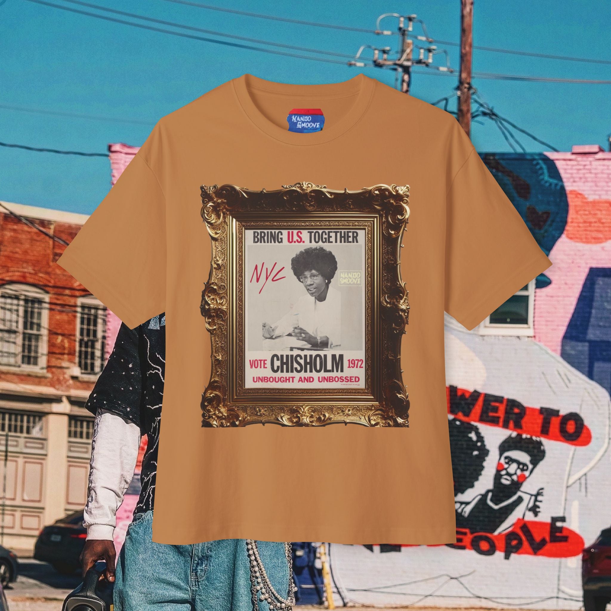 Shirley Chisholm Unisex Oversized Boxy Tee