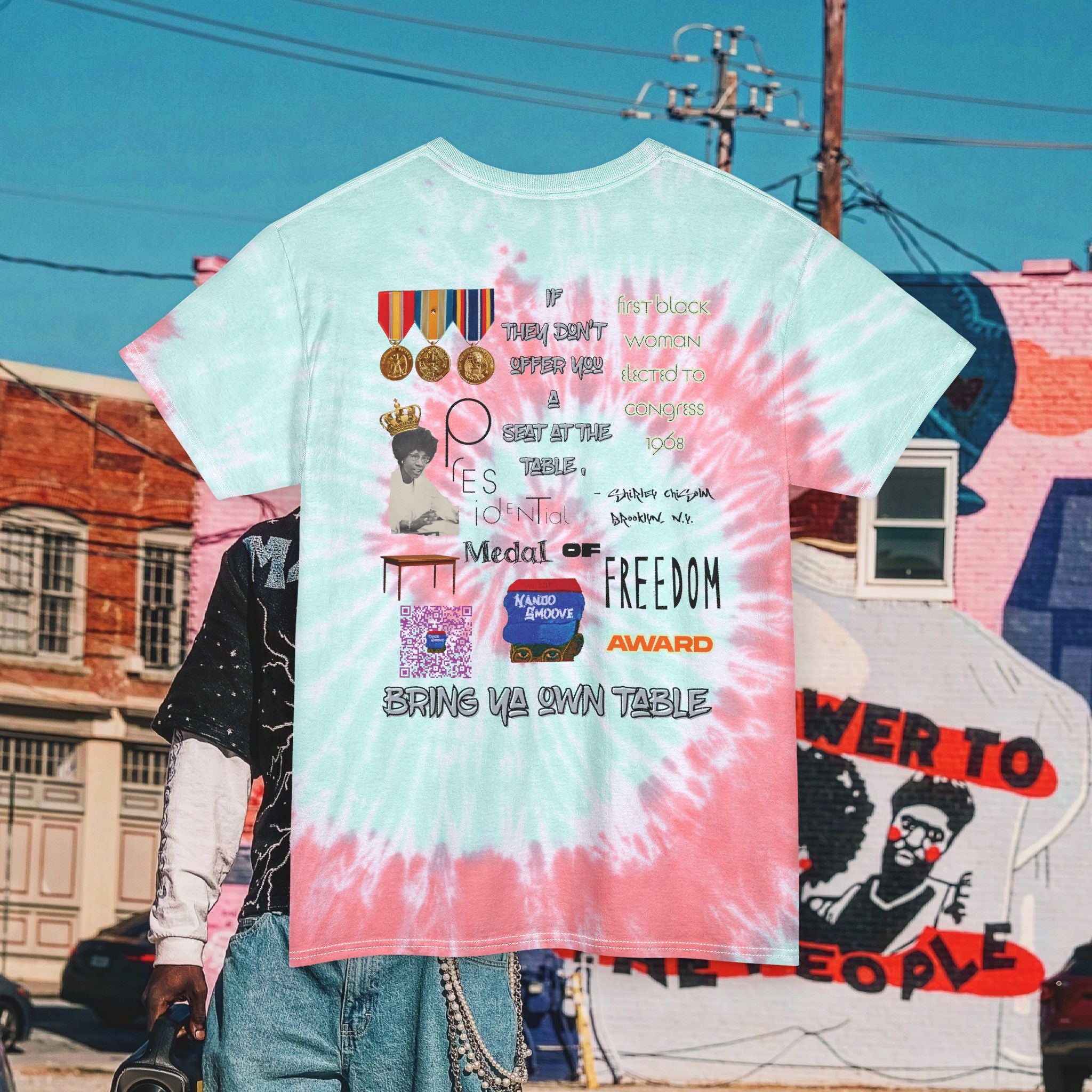 Unisex Tie Dye Shirley Chisholm  Tee