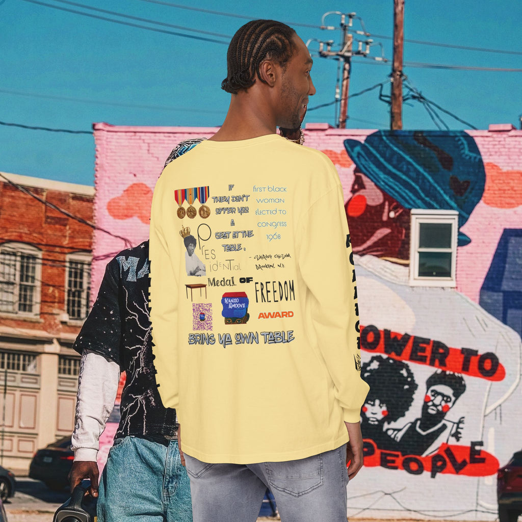 Shirley Chisholm Unisex Garment-dyed Long Sleeve T-Shirt