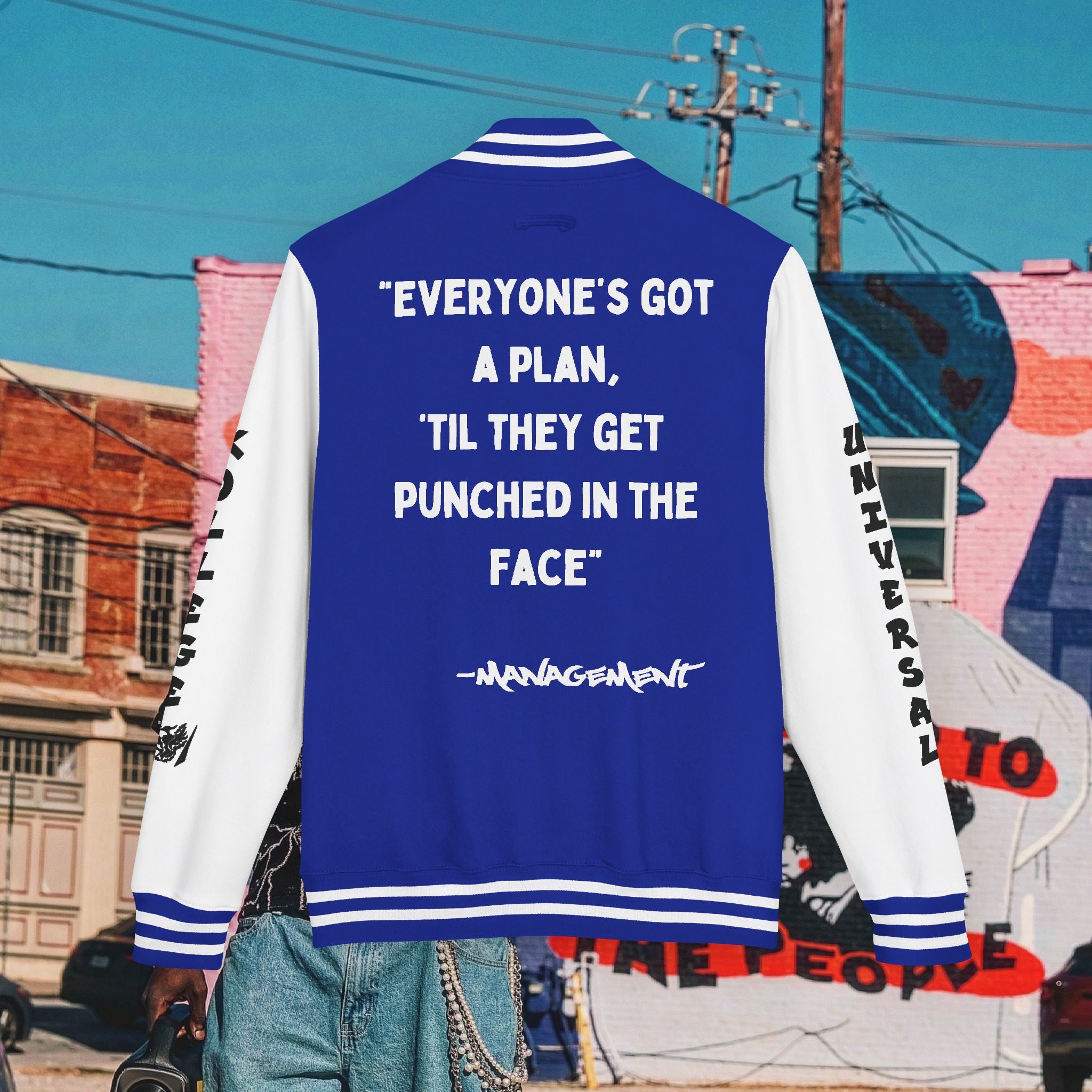 “FREE MIKE TYSON” Unisex Heavyweight Letterman Jacket