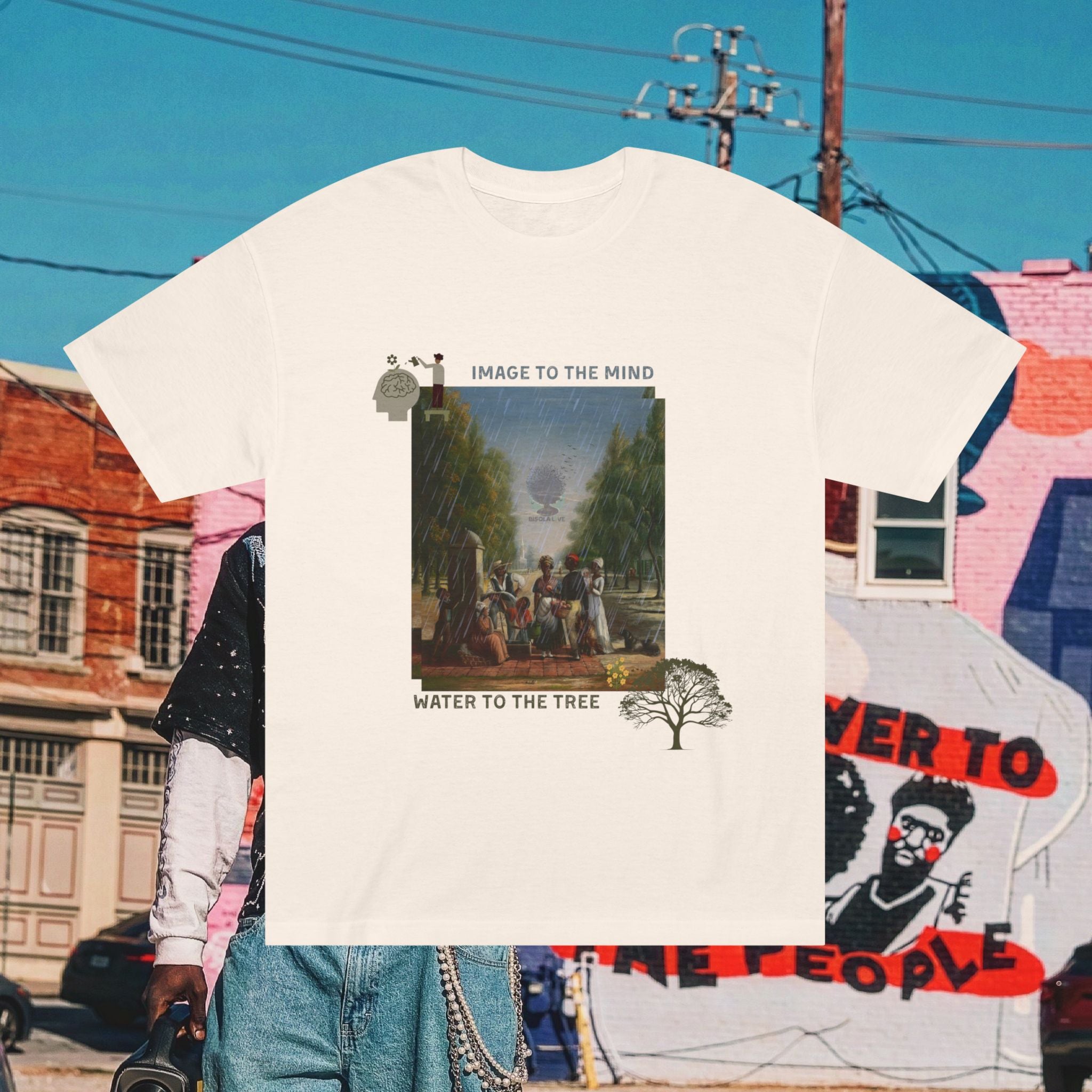 “Image to The Mind, Water to The Tree” Unisex Classic Tee