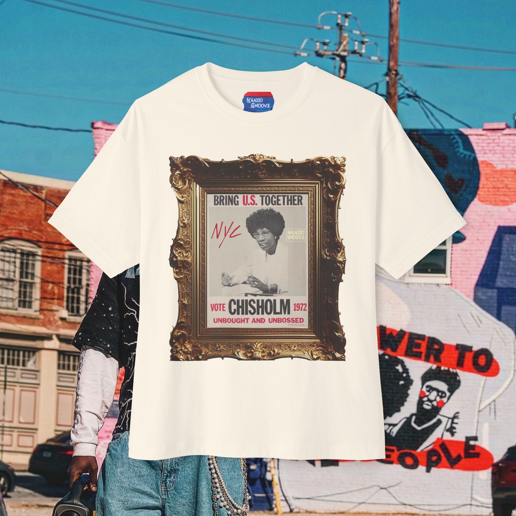 Shirley Chisholm Unisex Oversized Boxy Tee