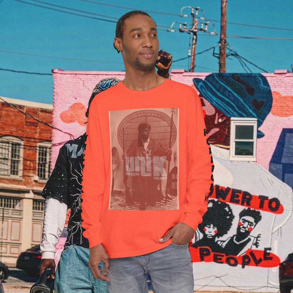 Huey P. Newton Universal Kollege Unisex Garment-dyed Long Sleeve T-Shirt
