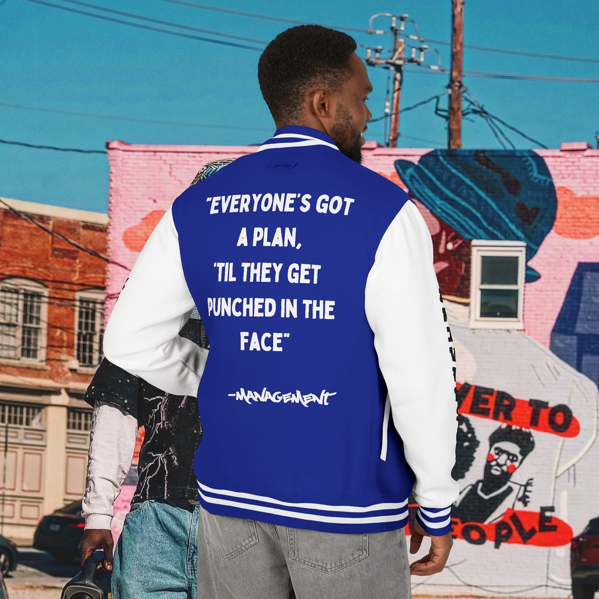 “FREE MIKE TYSON” Unisex Heavyweight Letterman Jacket