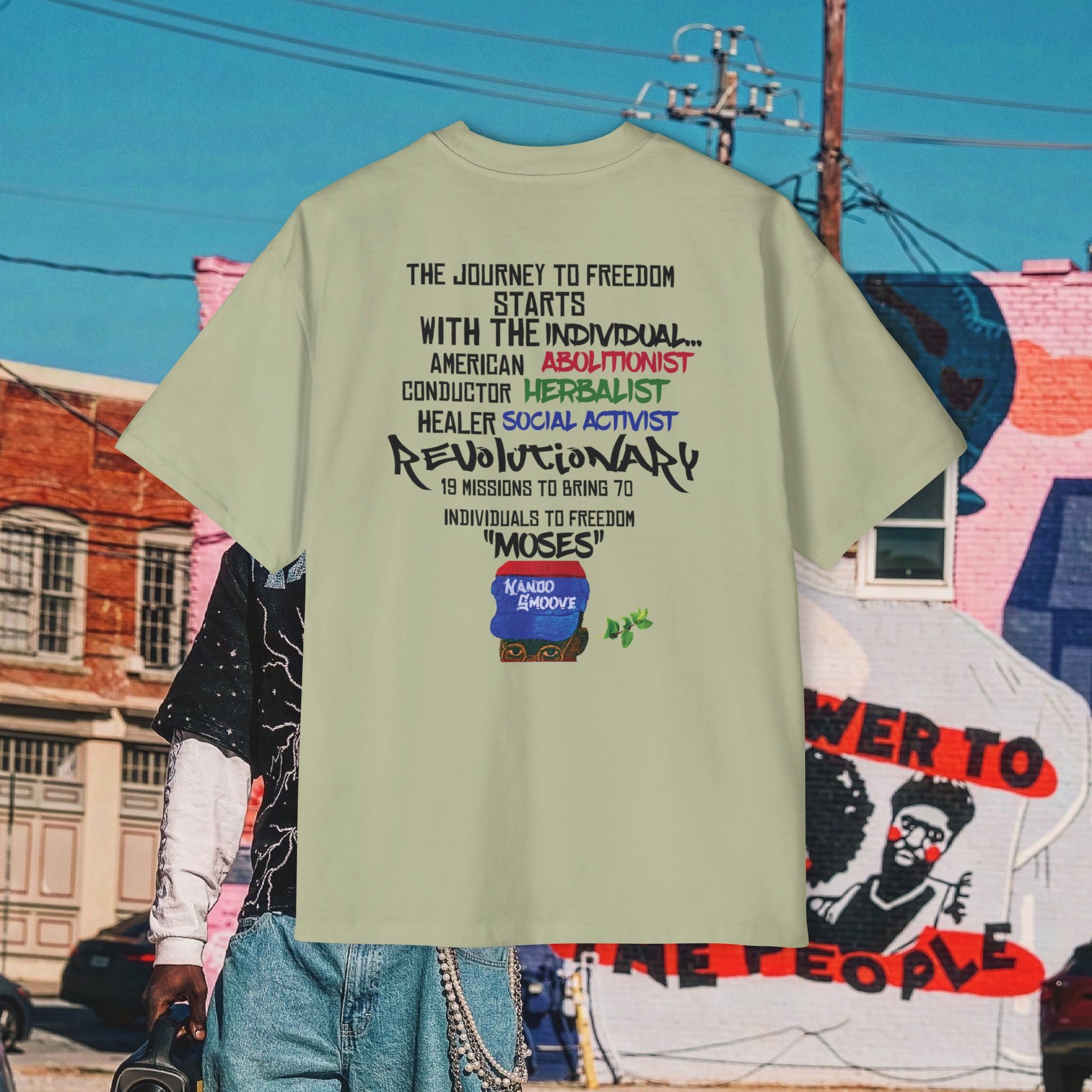 Harriet Tubman Men's Heavy Oversized “MinTee” Shirts