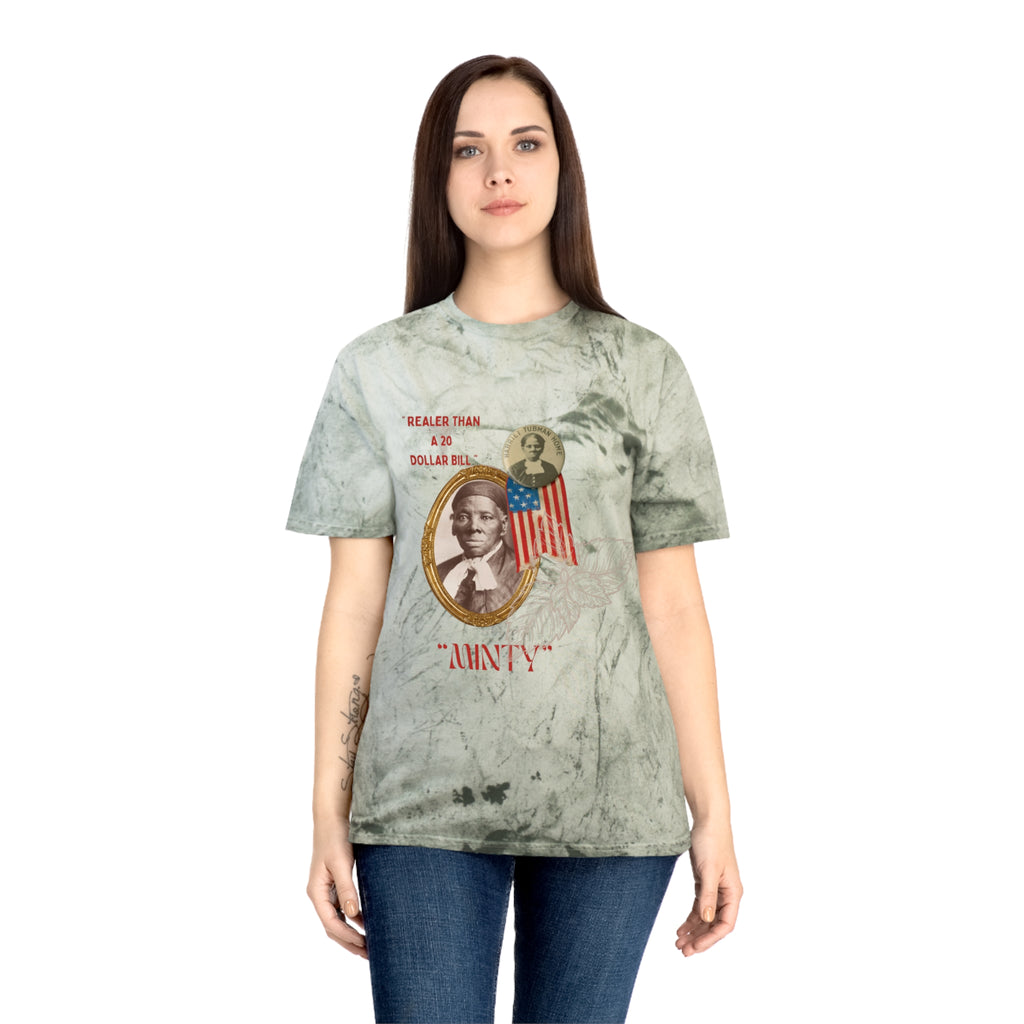 Harriet “Realer than $20 Bill” Tubman Unisex Color Blast T-Shirt
