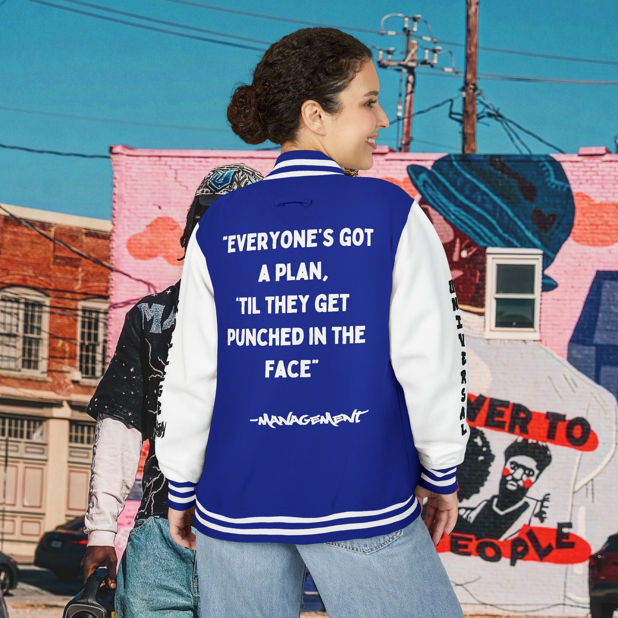 “FREE MIKE TYSON” Unisex Heavyweight Letterman Jacket