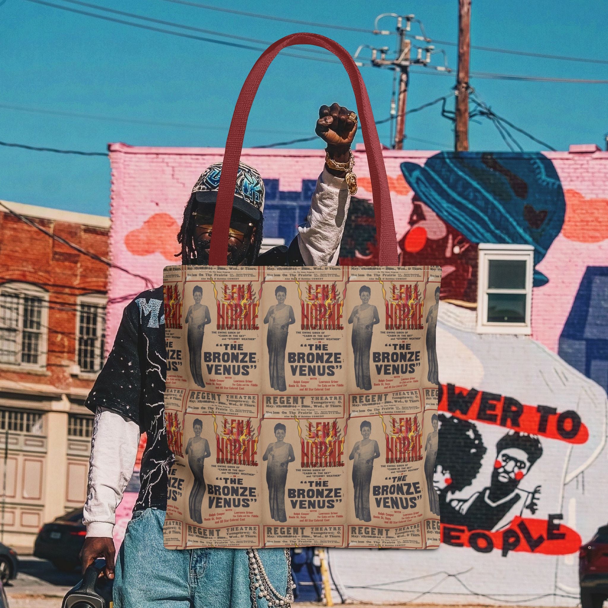 Lena Horne "The Bronze Venus" Tote Bag (Universal Kollege AOP)