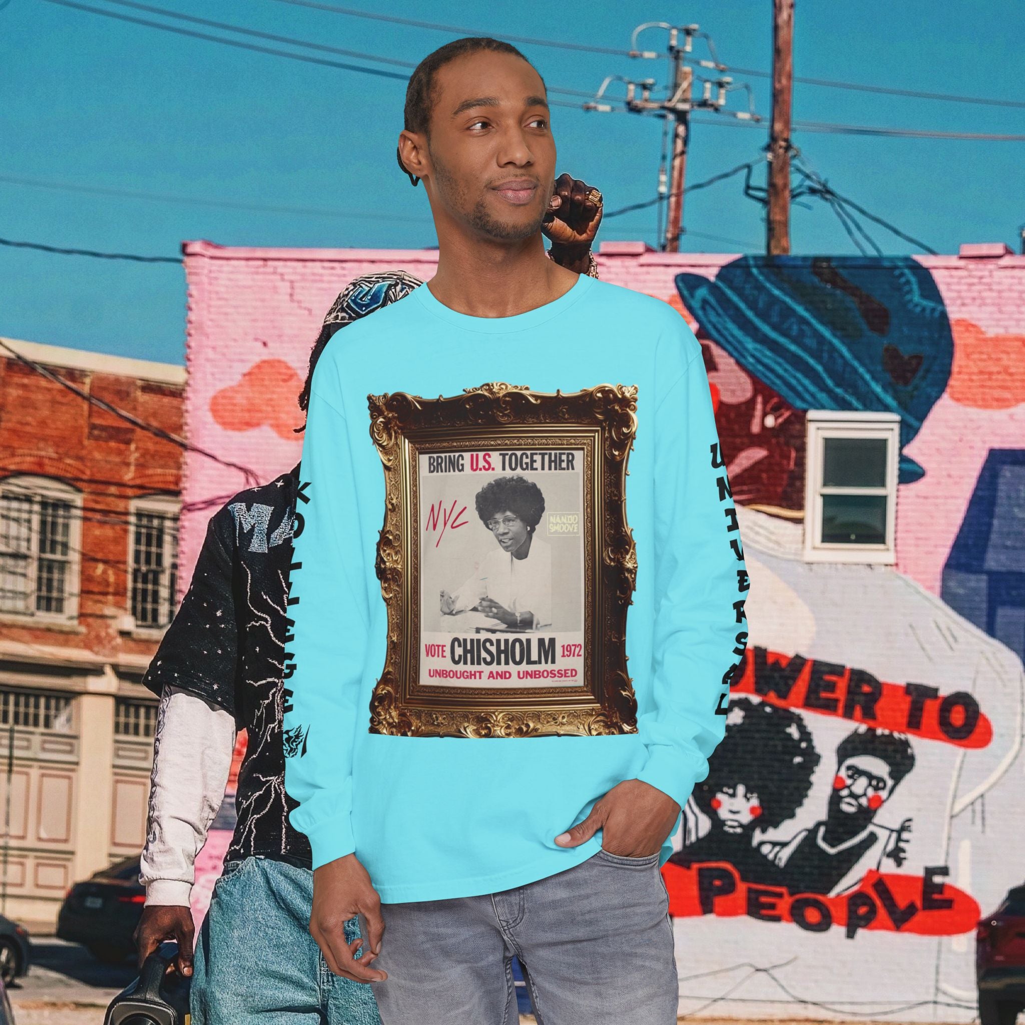 Shirley Chisholm Unisex Garment-dyed Long Sleeve T-Shirt