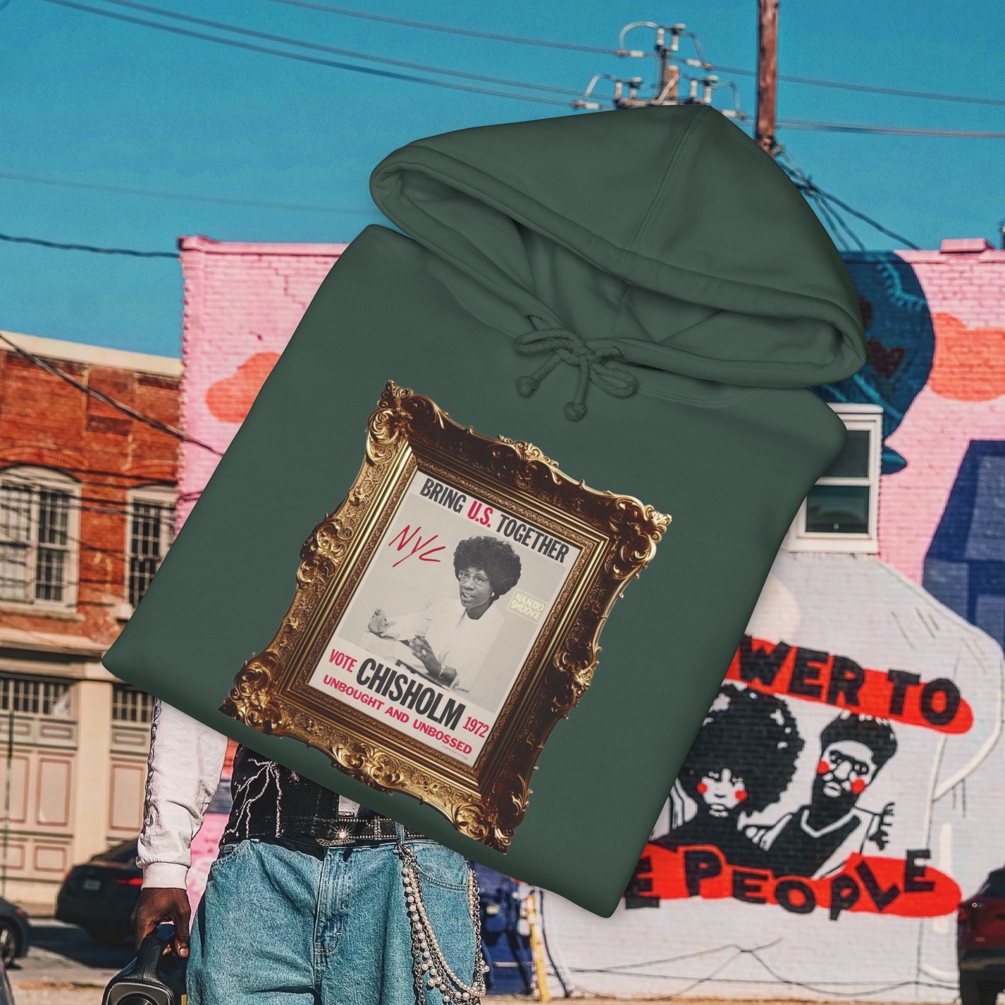 Shirley Chisholm Unisex Heavyweight Hooded Sweatshirt