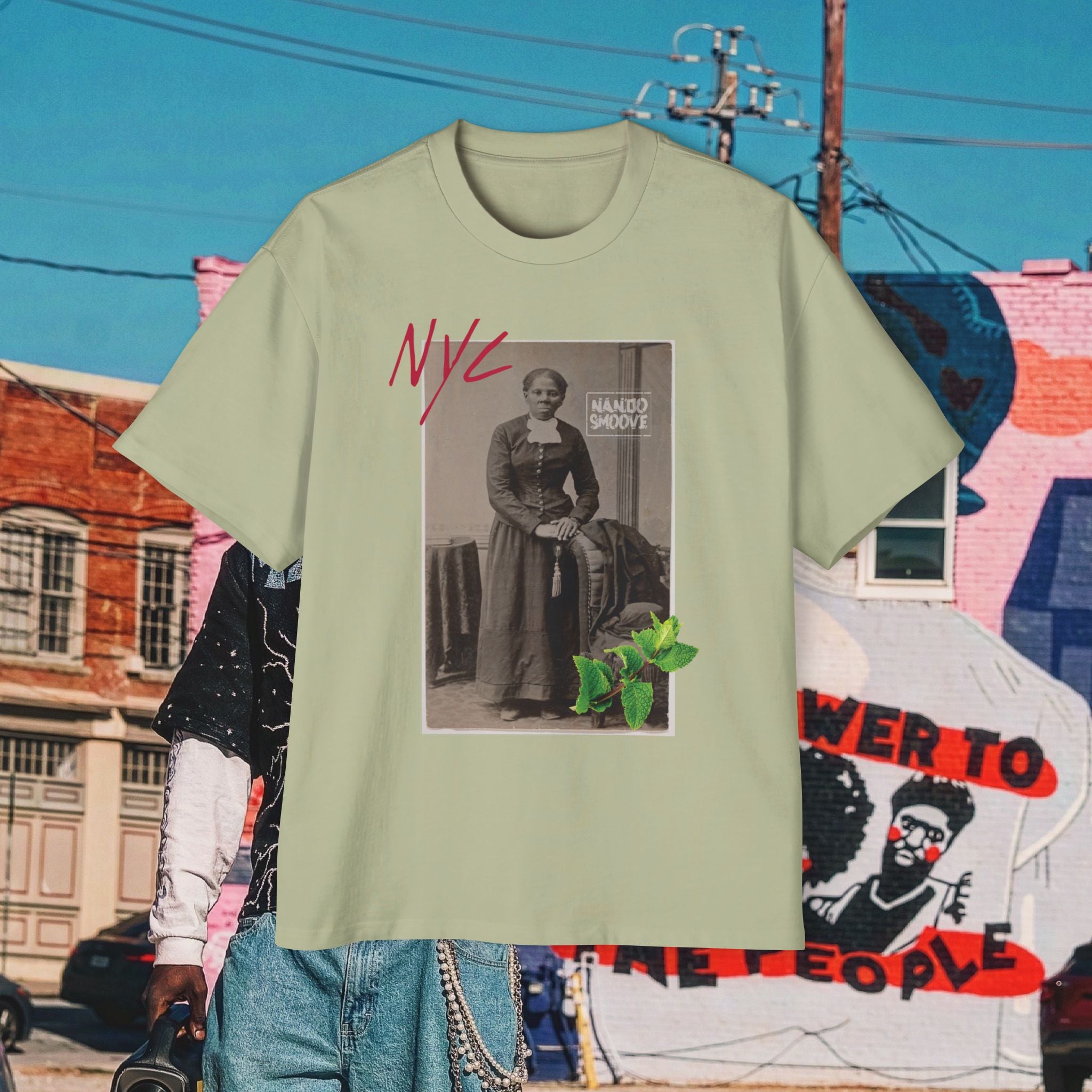 Harriet Tubman Men's Heavy Oversized “MinTee” Shirts