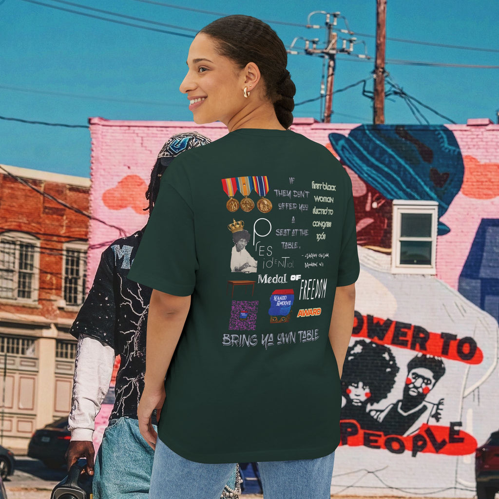 Shirley Chisholm Unisex Oversized Boxy Tee