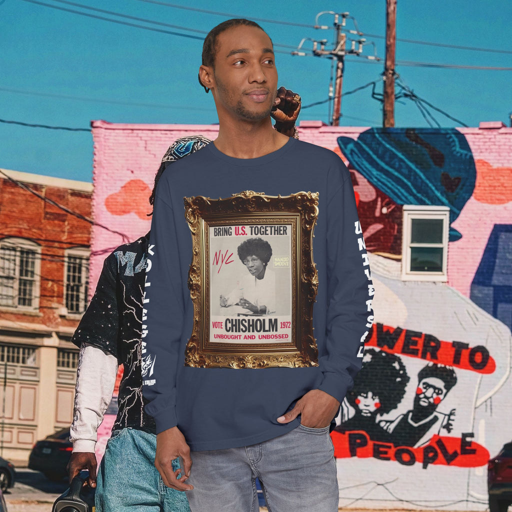 Shirley Chisholm Unisex Garment-dyed Long Sleeve T-Shirt