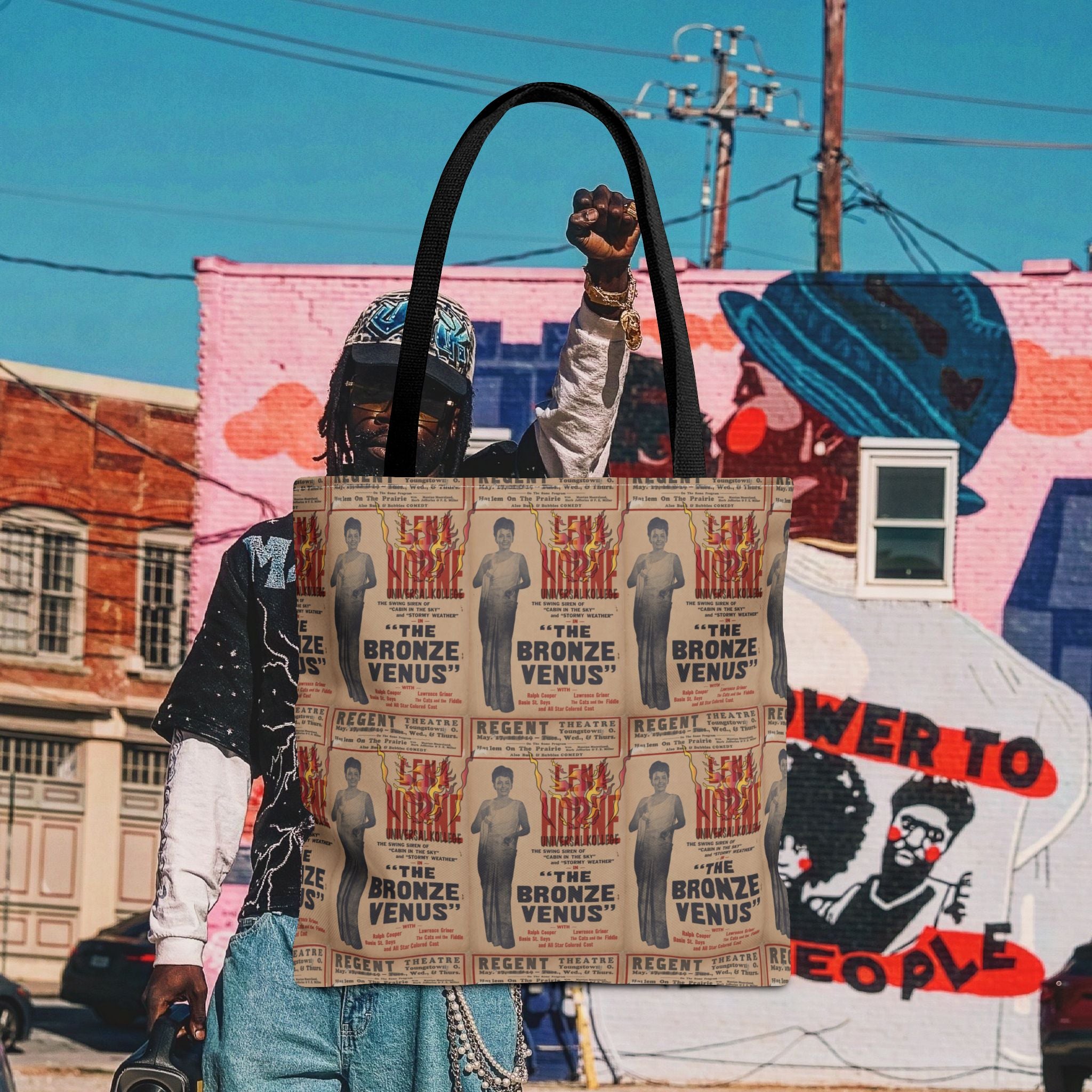 Lena Horne "The Bronze Venus" Tote Bag (Universal Kollege AOP)