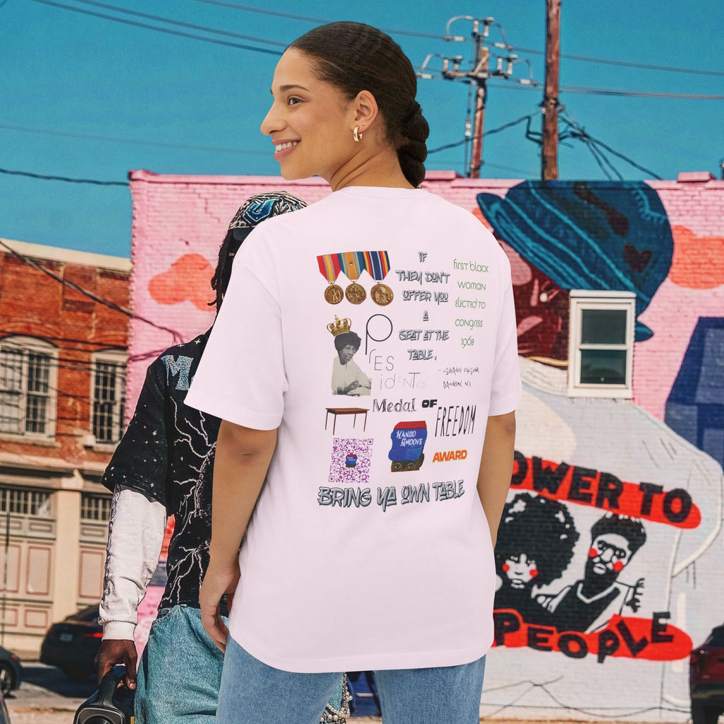 Shirley Chisholm Unisex Oversized Boxy Tee