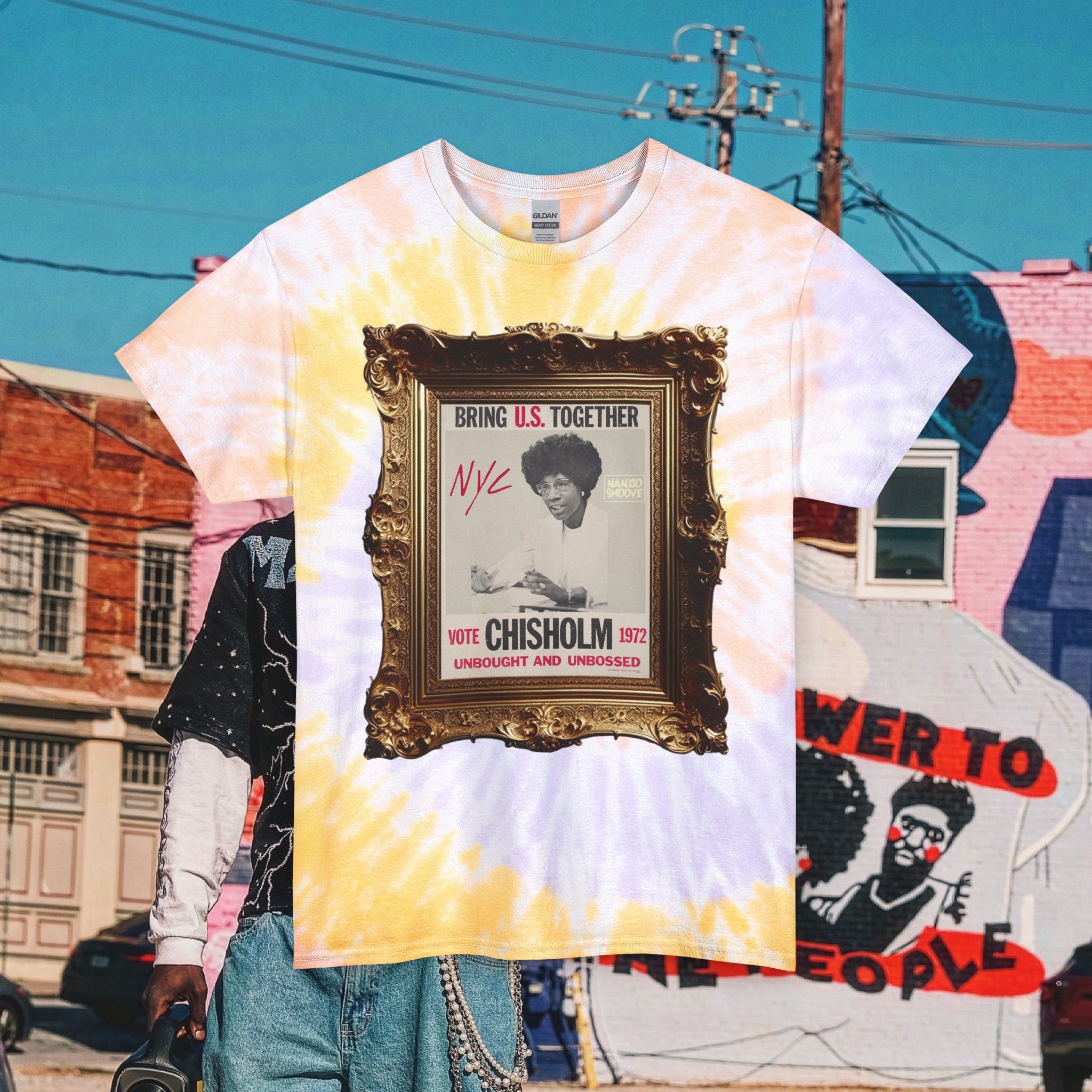 Unisex Tie Dye Shirley Chisholm  Tee