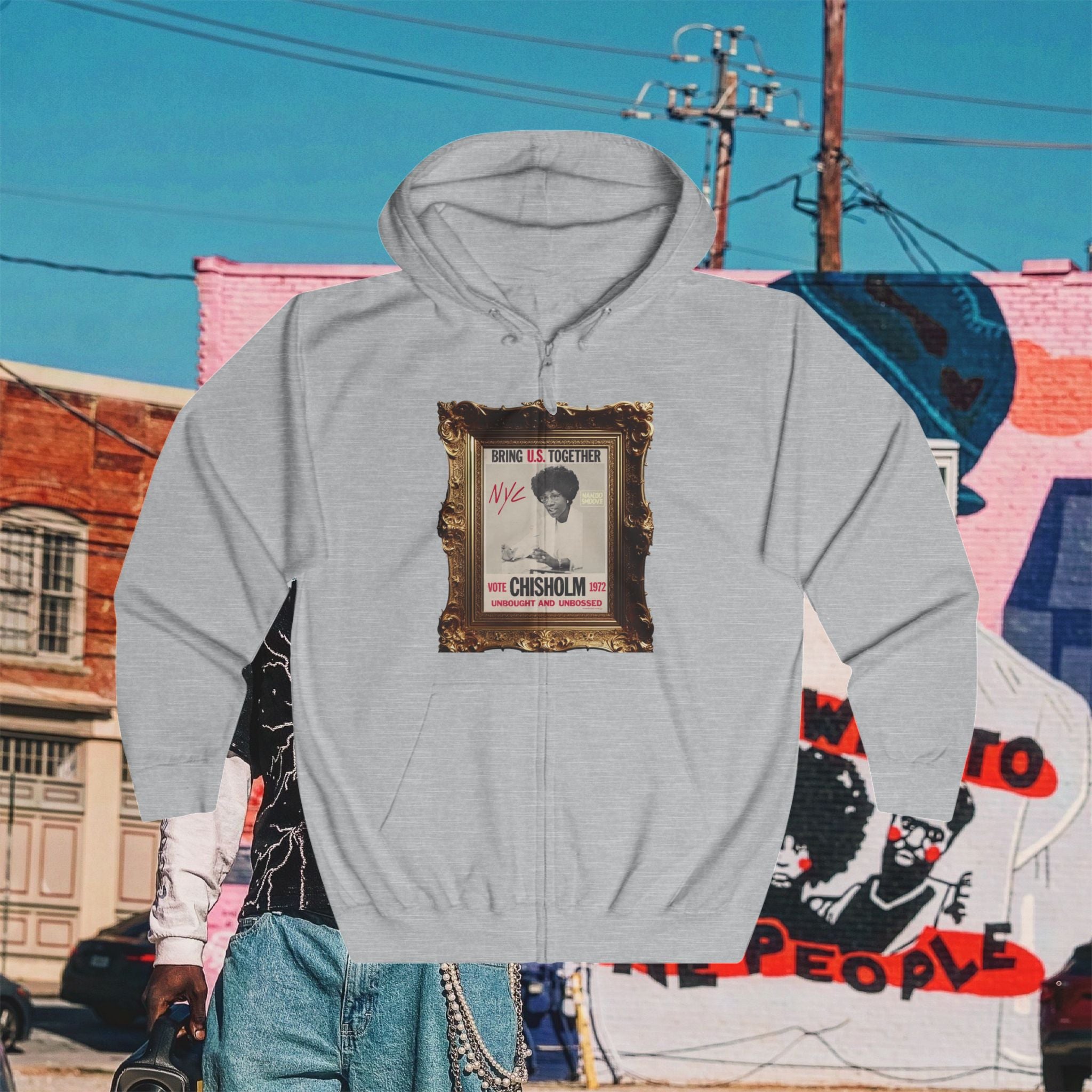 Shirley Chisholm Unisex Full Zip Hoodie