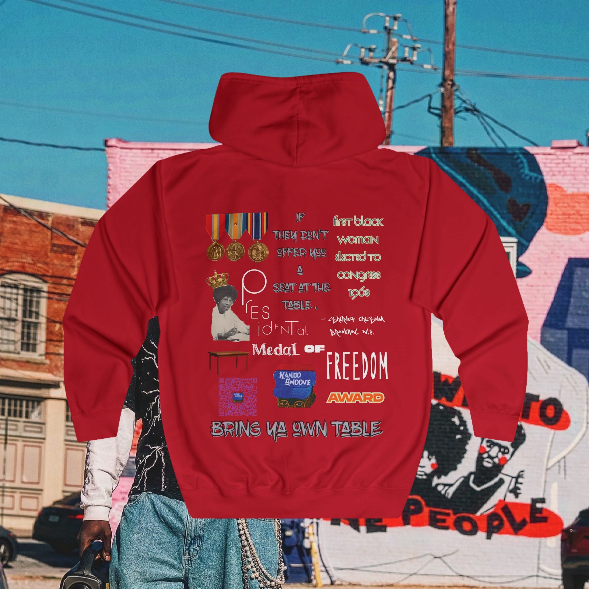 Shirley Chisholm Unisex Full Zip Hoodie