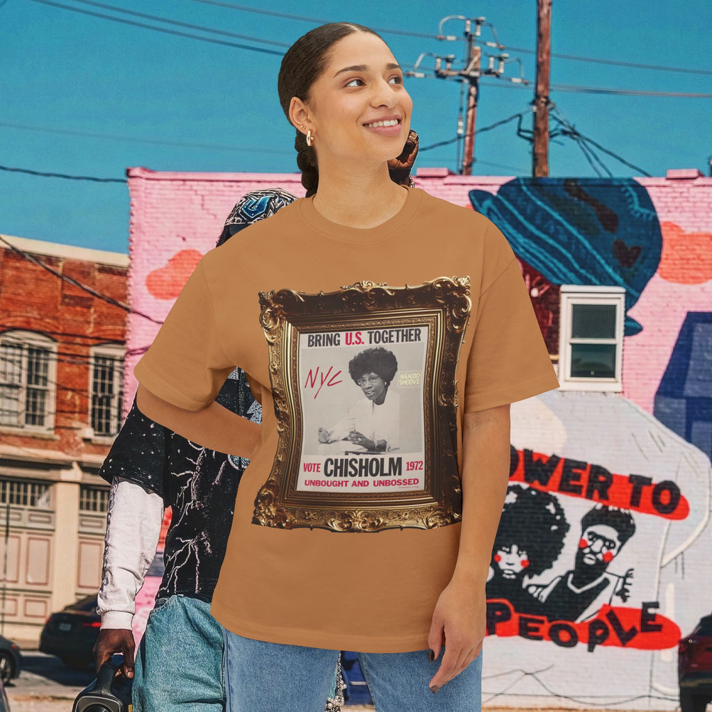 Shirley Chisholm Unisex Oversized Boxy Tee