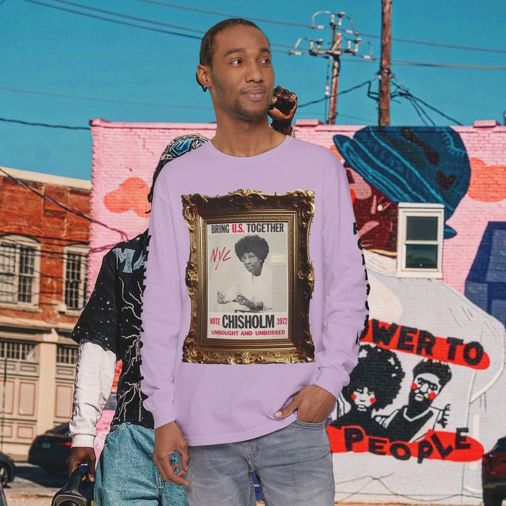 Shirley Chisholm Unisex Garment-dyed Long Sleeve T-Shirt