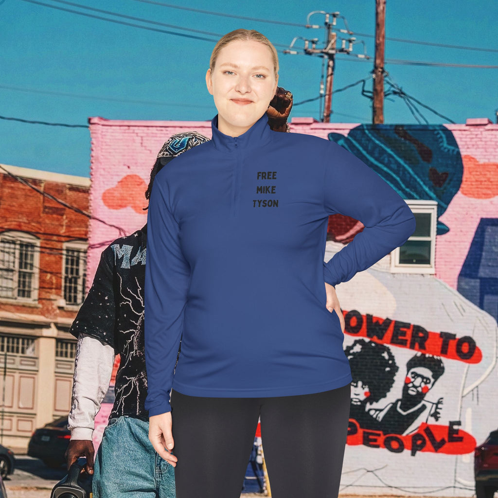 “FREE MIKE TYSON” Unisex Quarter-Zip Pullover