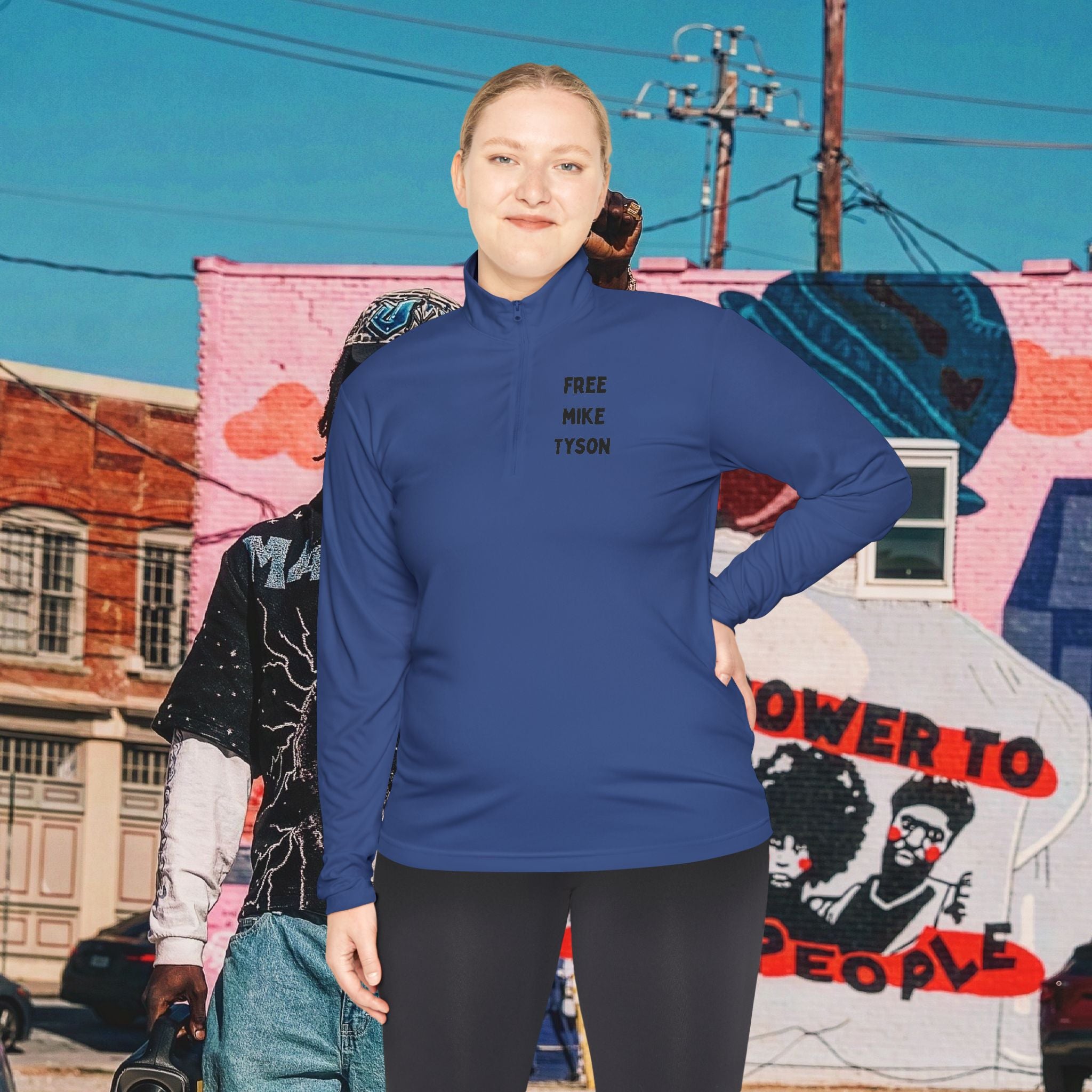 “FREE MIKE TYSON” Unisex Quarter-Zip Pullover