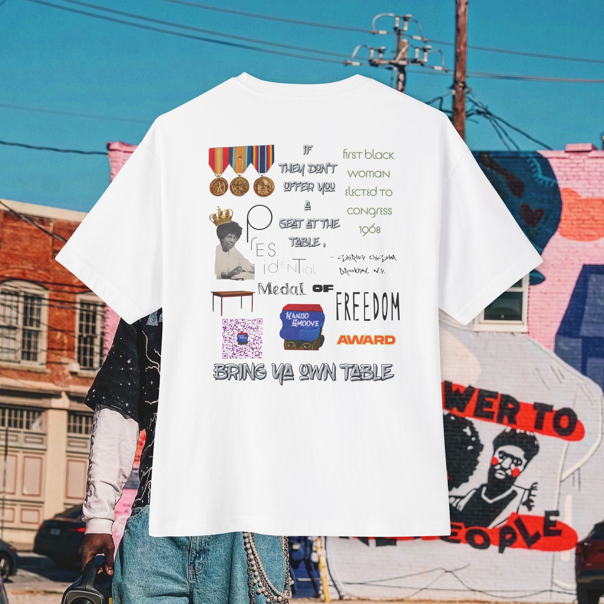 Shirley Chisholm Unisex Oversized Boxy Tee