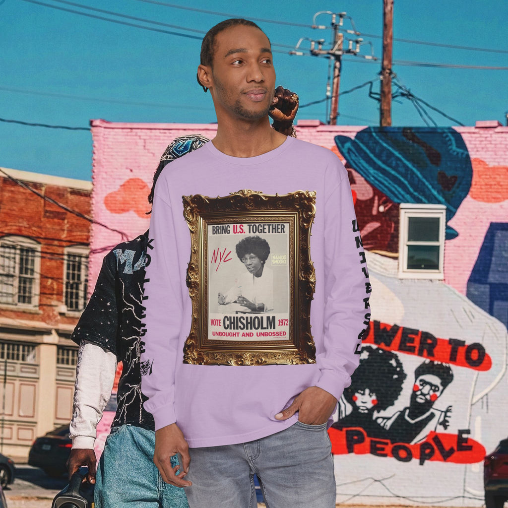Shirley Chisholm Unisex Garment-dyed Long Sleeve T-Shirt