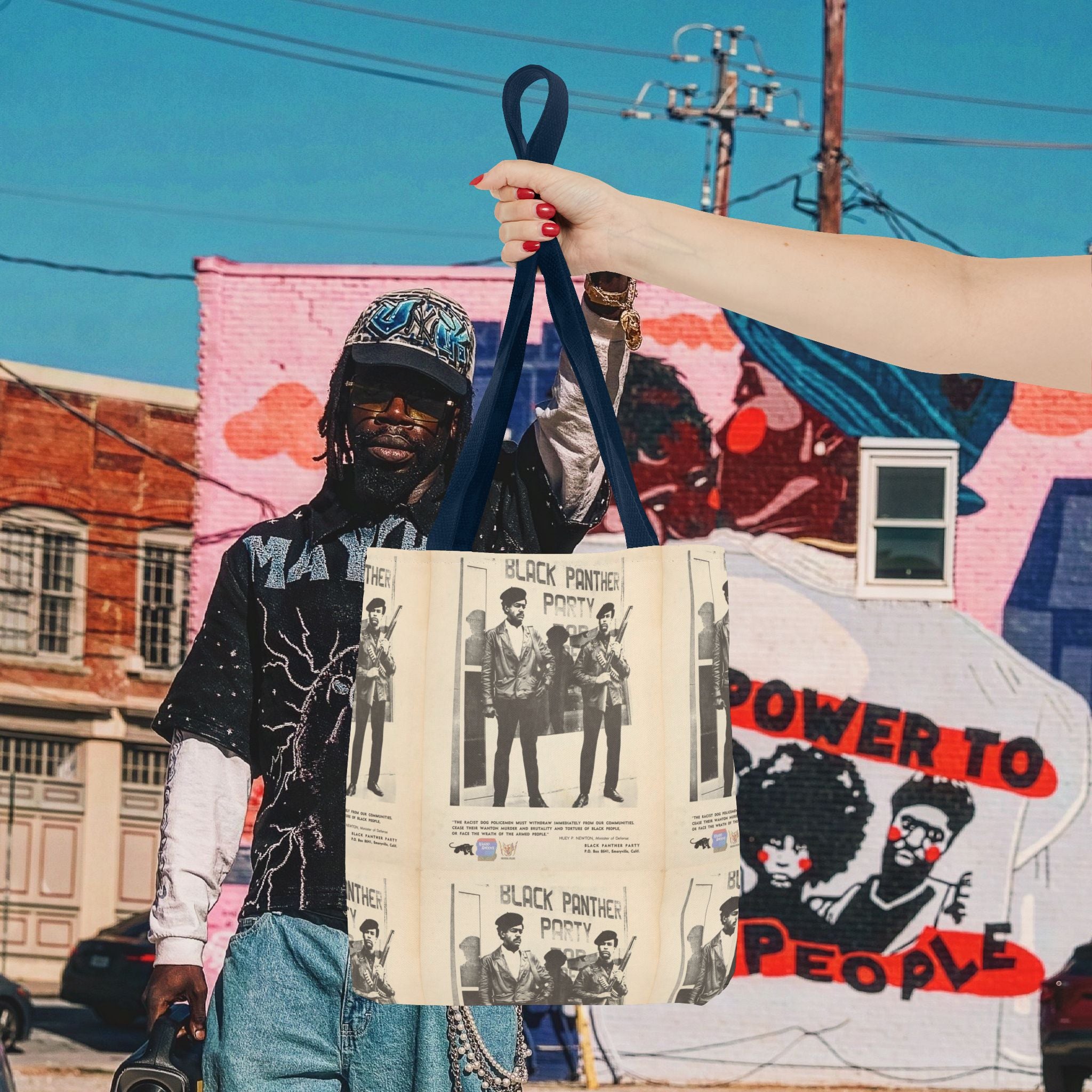 Black Panther Tote Bag (AOP)