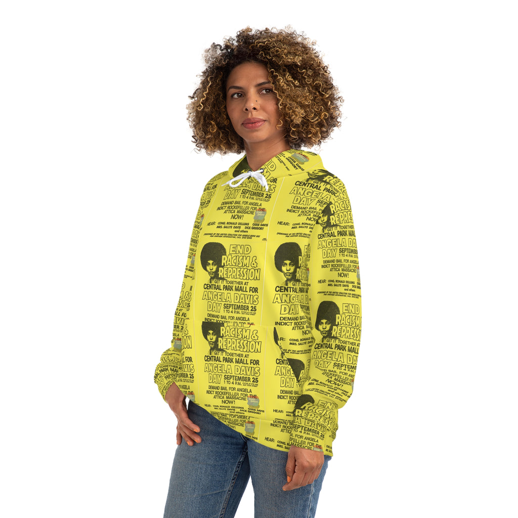 Angela Davis “End Racism and Repression” Hoodie (AOP)