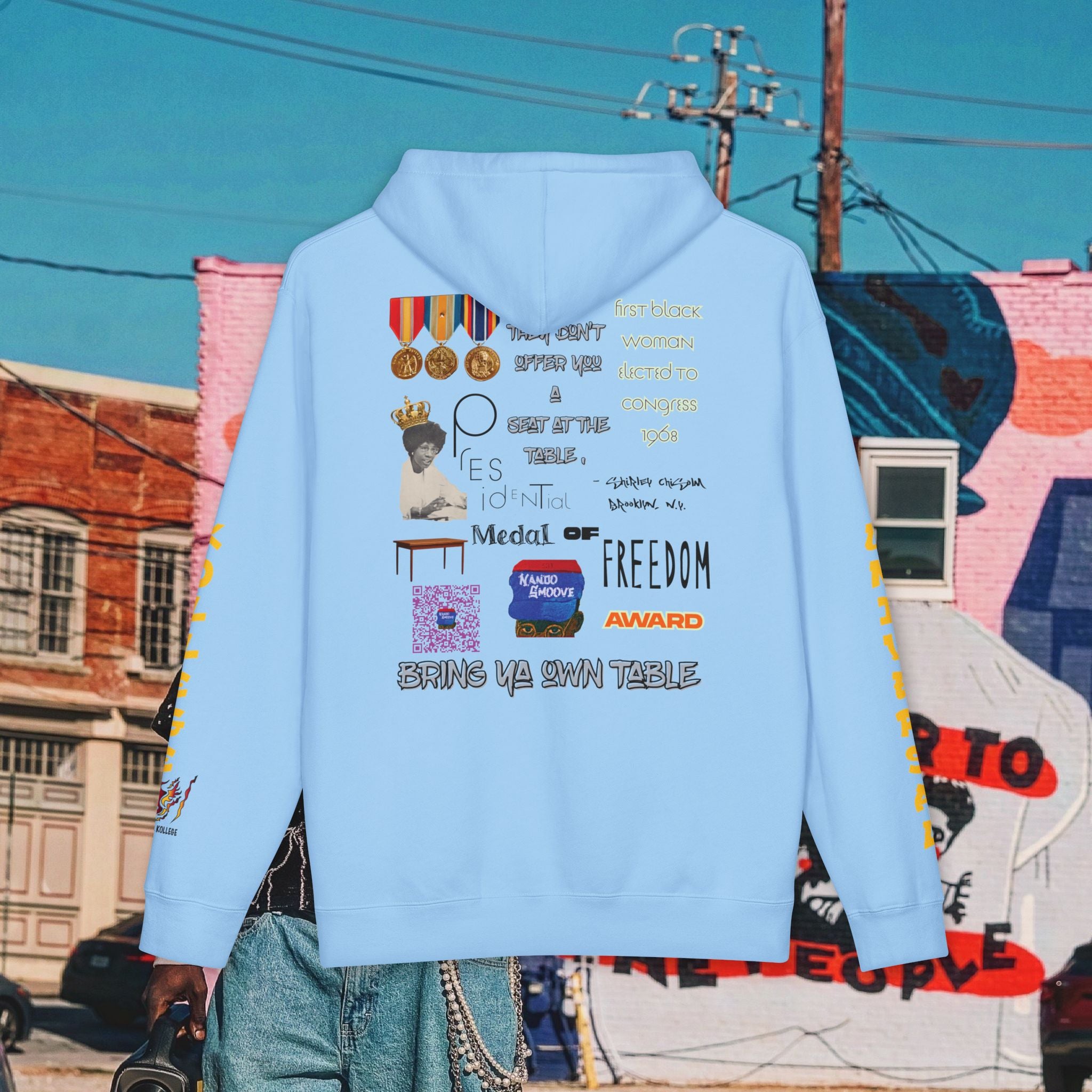 Shirley Chisholm Unisex Heavyweight Hooded Sweatshirt