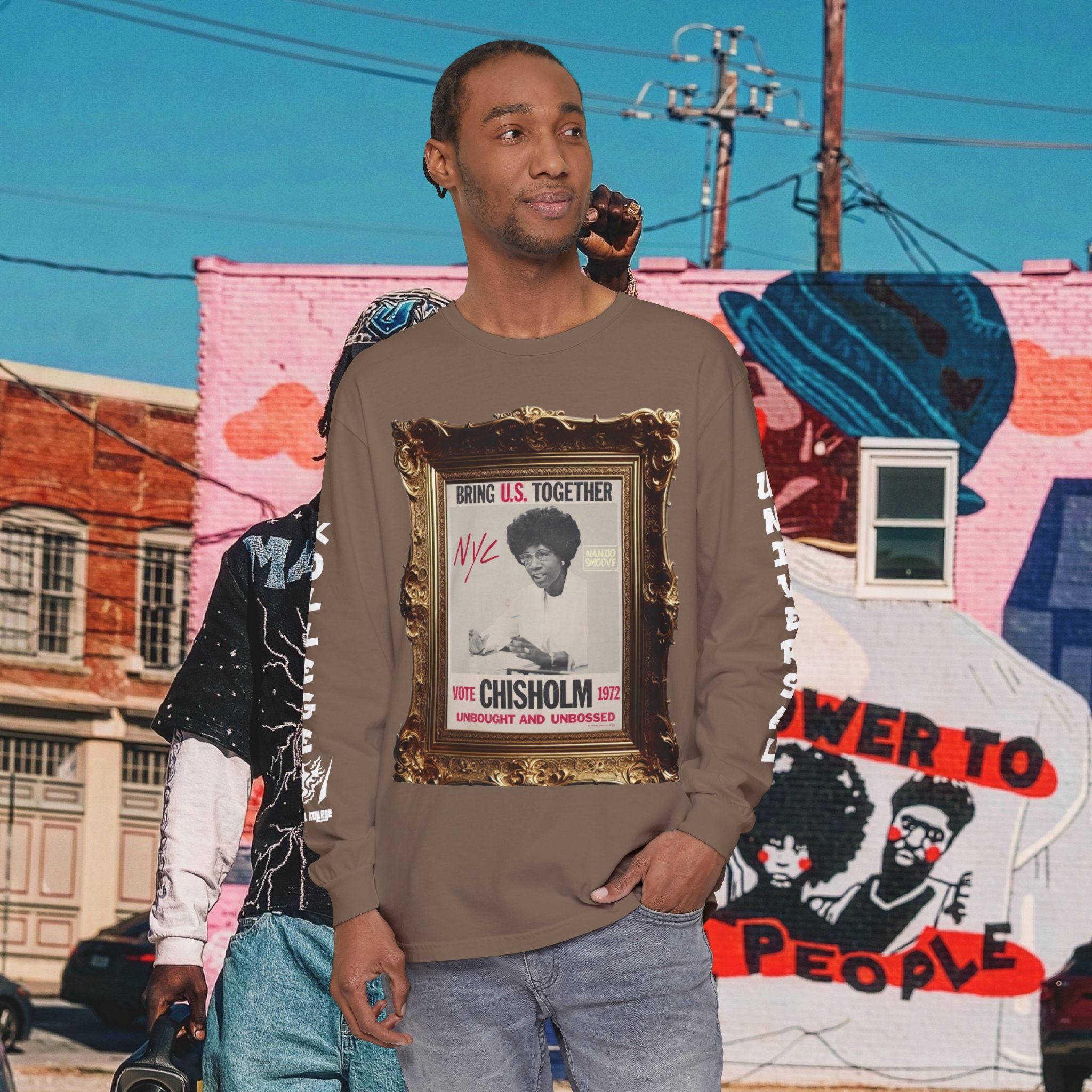 Shirley Chisholm Unisex Garment-dyed Long Sleeve T-Shirt