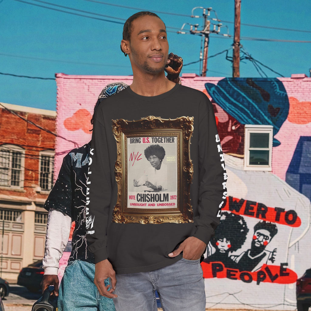Shirley Chisholm Unisex Garment-dyed Long Sleeve T-Shirt