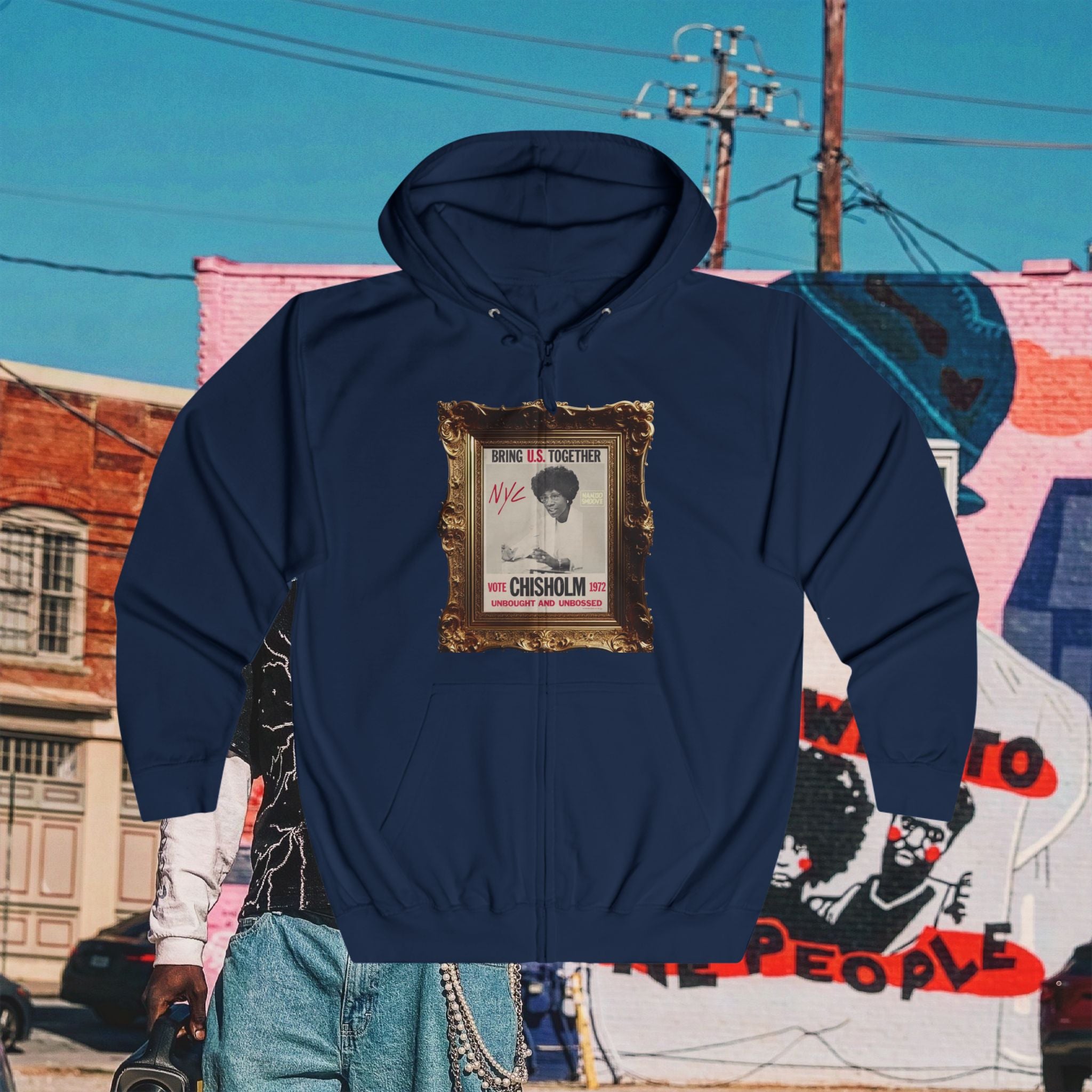Shirley Chisholm Unisex Full Zip Hoodie